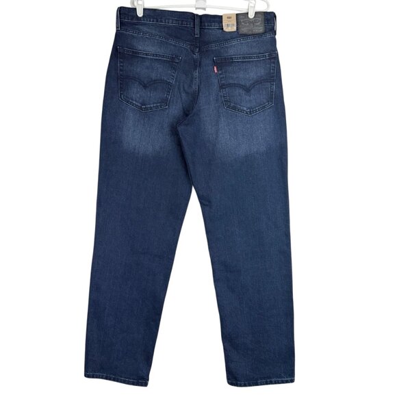 Levis 550 Men's Relaxed Fit Straight Leg Stretch Blue Denim Jeans Size 36x34 NWT - Picture 2 of 11